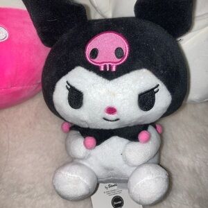 Sanrio Kuromi Plush with Black and Pink Details